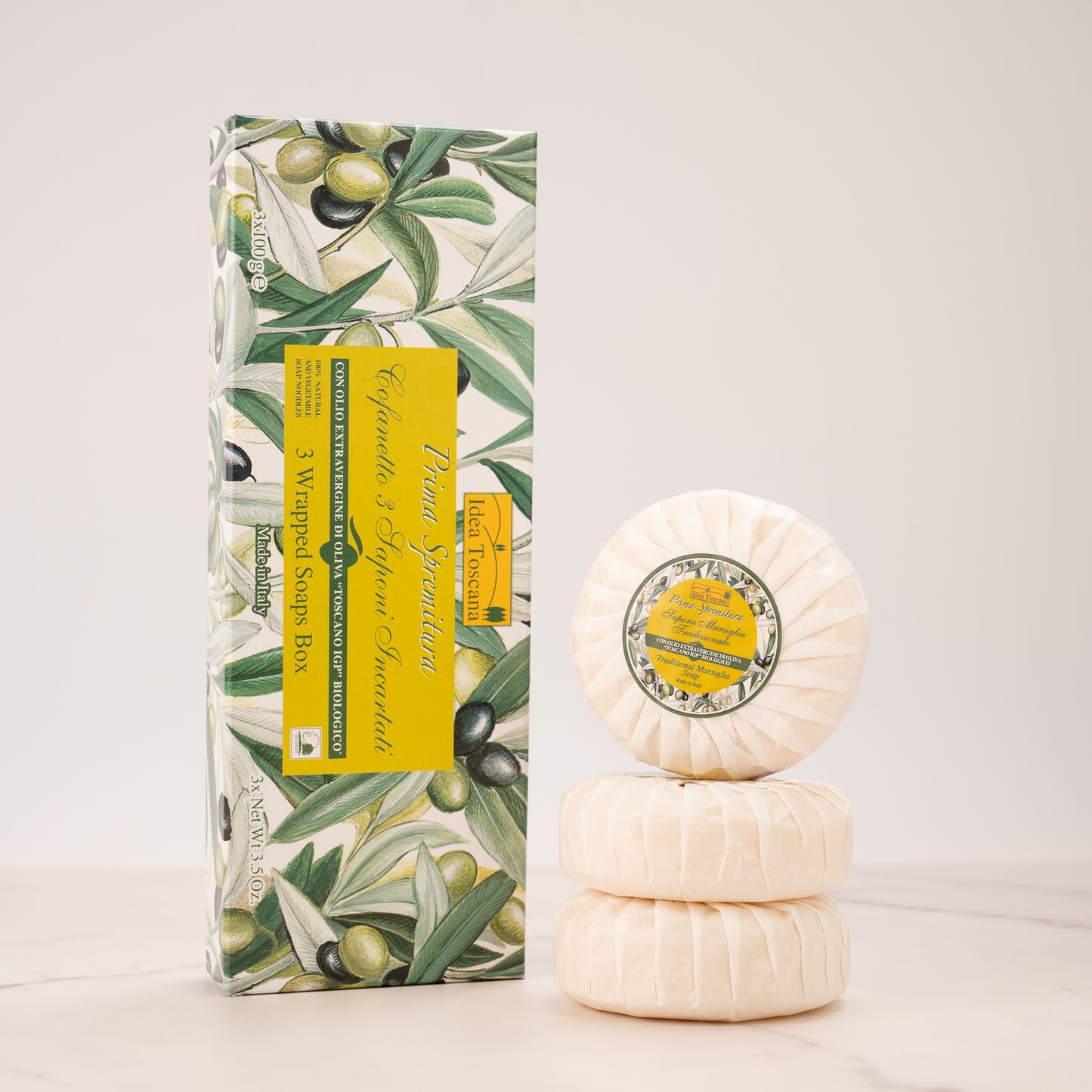Traditional Vegetable Soap Box 3x100g - Idea Toscana
