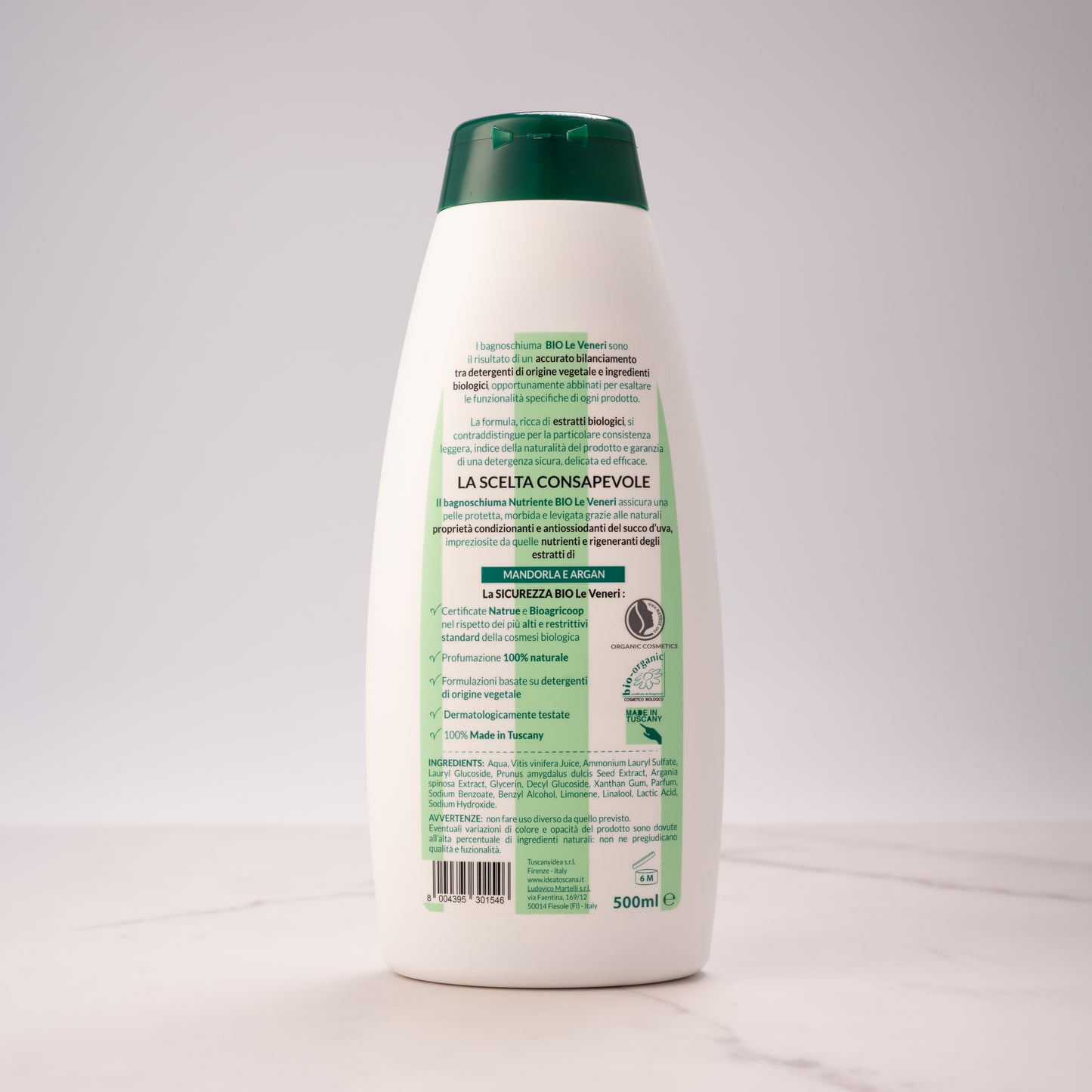 Nourishing Organic Shower Gel Dry Skin Bio Le Veneri - Idea Toscana
