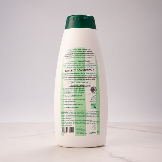 Bagnoschiuma Biologico Setificante Pelle Delicata Bio Le Veneri - Idea Toscana
