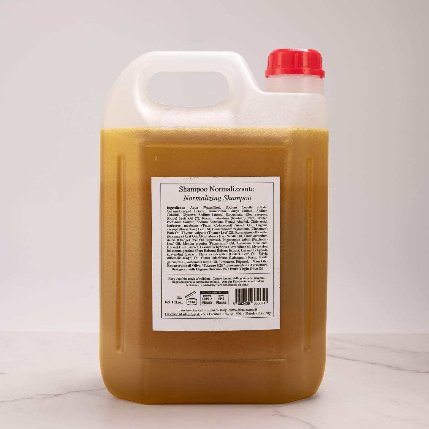 Shampoo Normalizzante Prima Spremitura Ricarica 5L - Idea Toscana