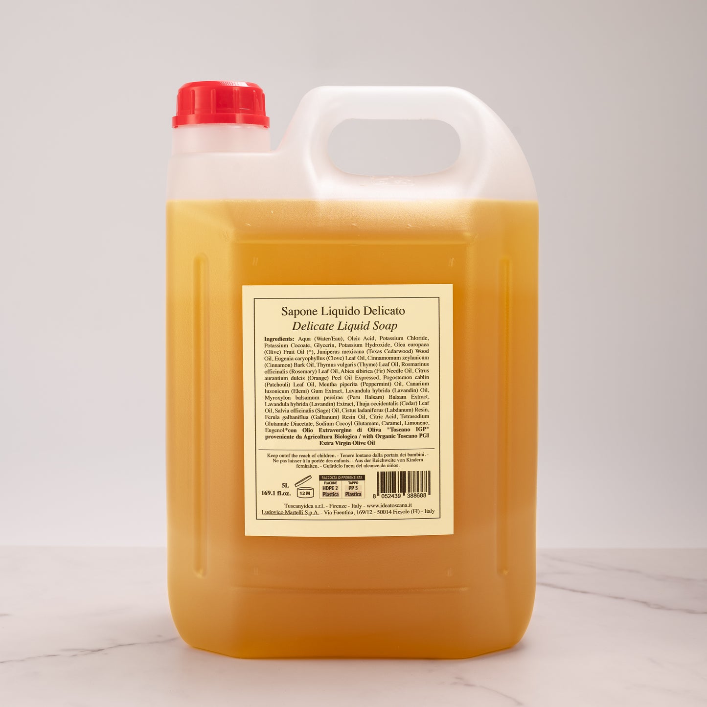 Sapone Liquido Prima Spremitura Ricarica 5L - Idea Toscana