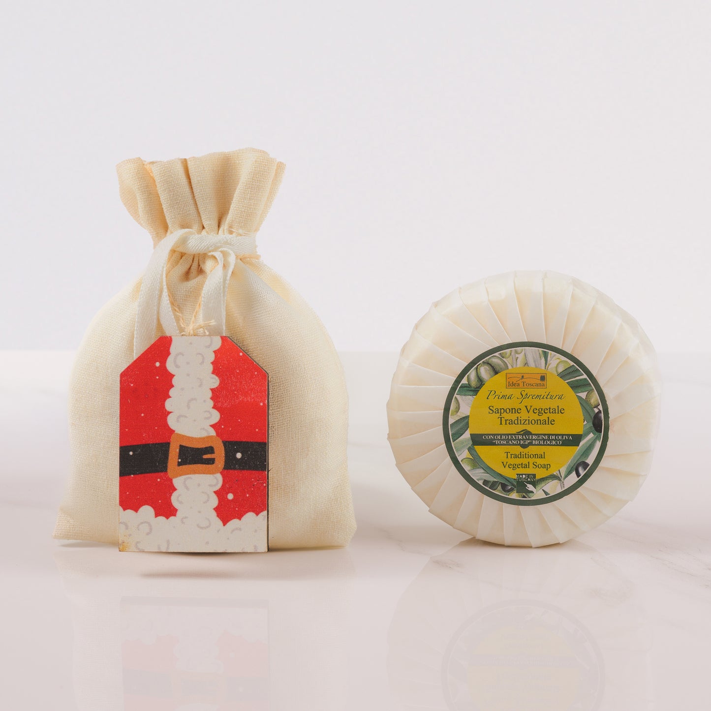 Weihnachtsmanns Süßigkeitenbeutel