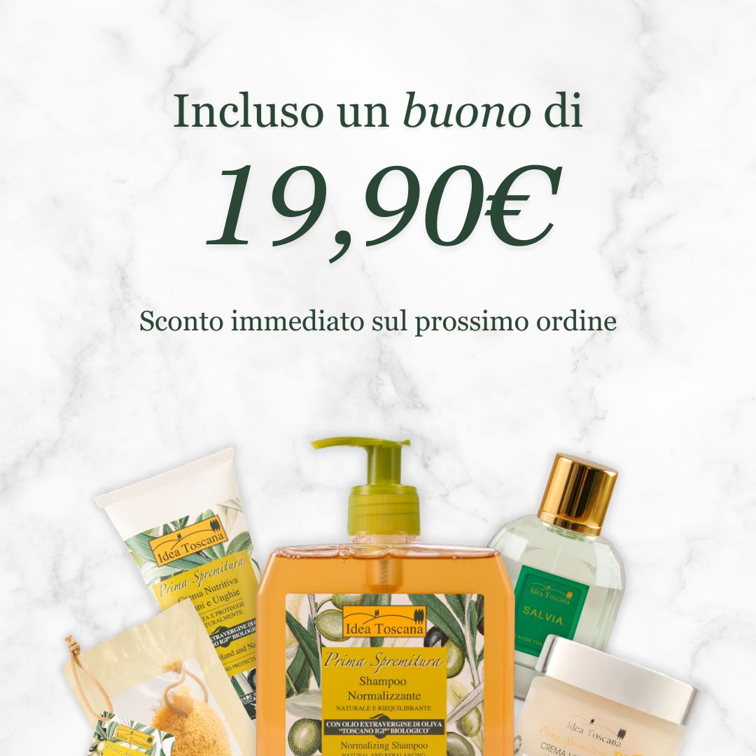 Pochette Idea Toscana – 6 Naturkosmetikprodukte mit EVO-Öl