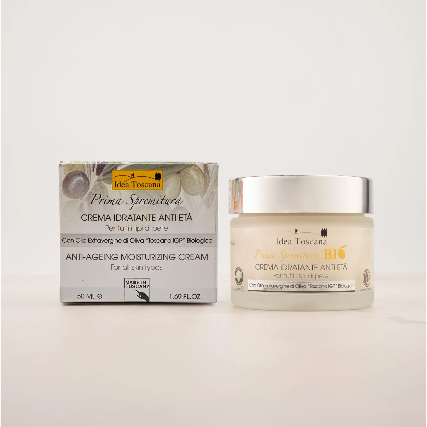 Anti-Age Moisturizing Cream First Squeeze 50ml - Idea Toscana