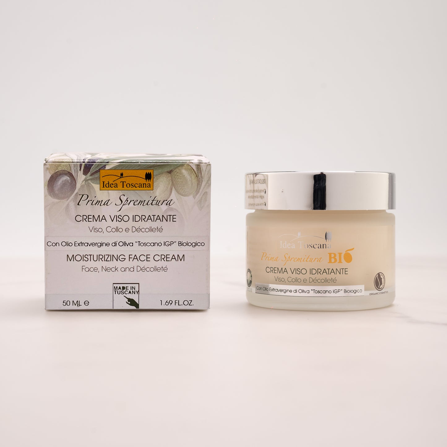 Moisturizing Face Cream First Squeeze 50ml - Idea Toscana