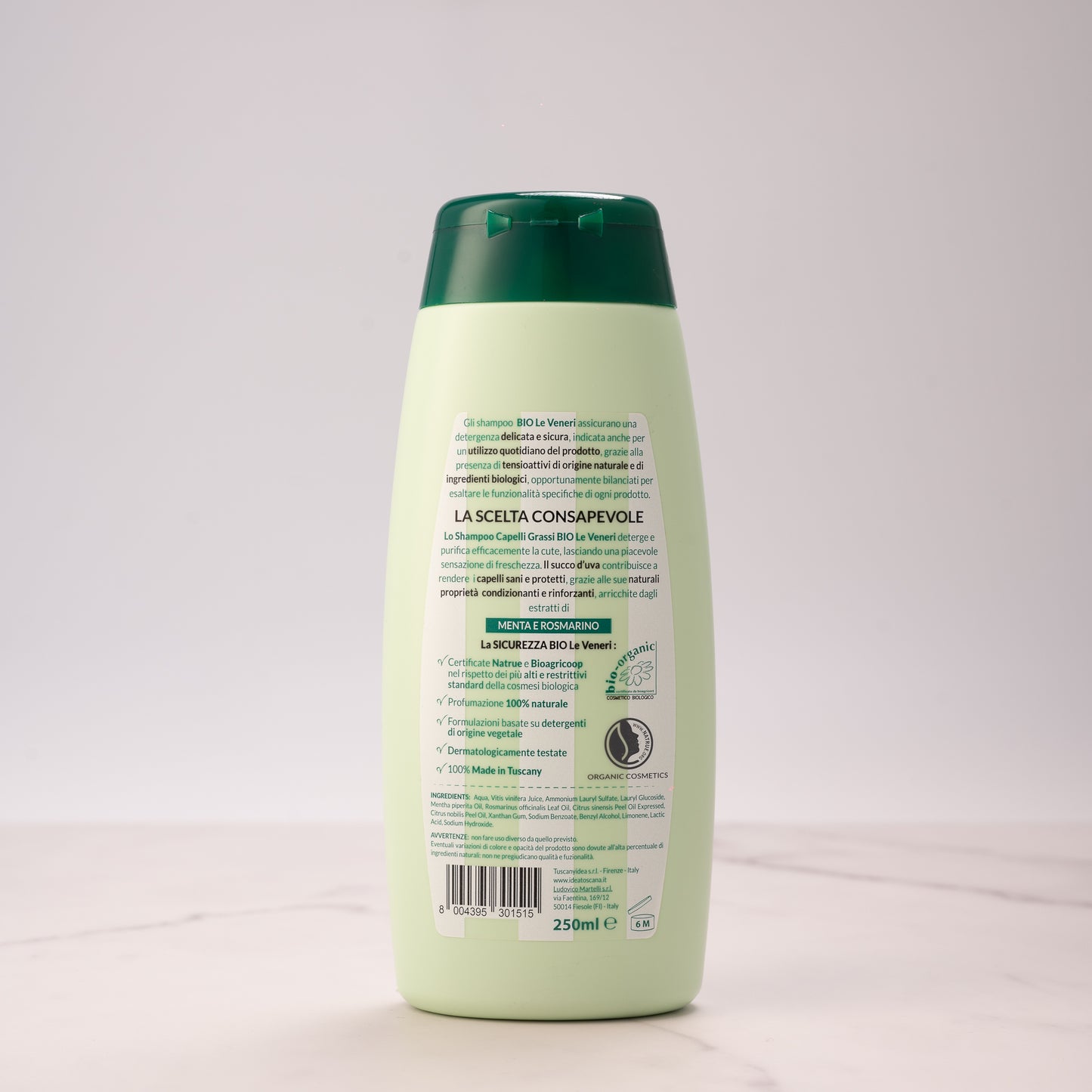 Le Veneri Organic Oily Hair Shampoo - Idea Toscana