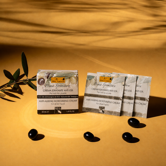Crema Idratante Anti Età Prima Spremitura 50ml - Idea Toscana