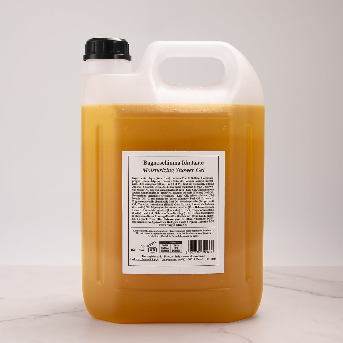 Prima Spremitura Feuchtigkeitsspendendes Duschgel, Nachfüllpackung 5 l – Idea Toscana